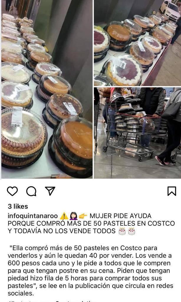 Mujer Compra 50 Pasteles En Costco Pero No Logra Venderlos E 6579