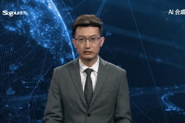 Robot con apariencia humana conduce noticiero en China